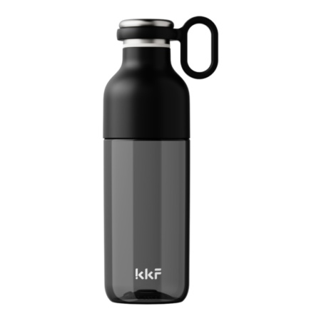 Ручка силиконовая для бутылки спортивной KKF META sports water bottle, чёрная